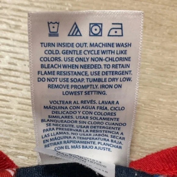 Garanimals Blue Red Dog Football Onesie Pajama Size 18mos - Picture 4 of 4